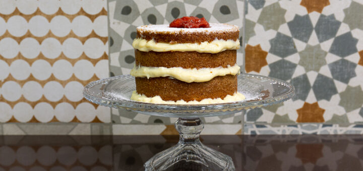 Bolo com massa chiffon