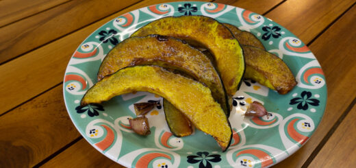 abóbora com melado e balsâmico