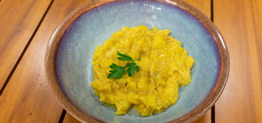 Purê de banana da terra