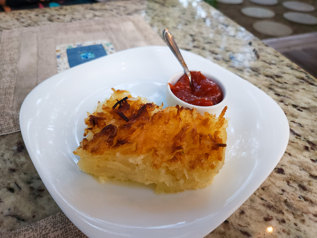 Bolo de mandioca da cafeteria Marcas Mineiras