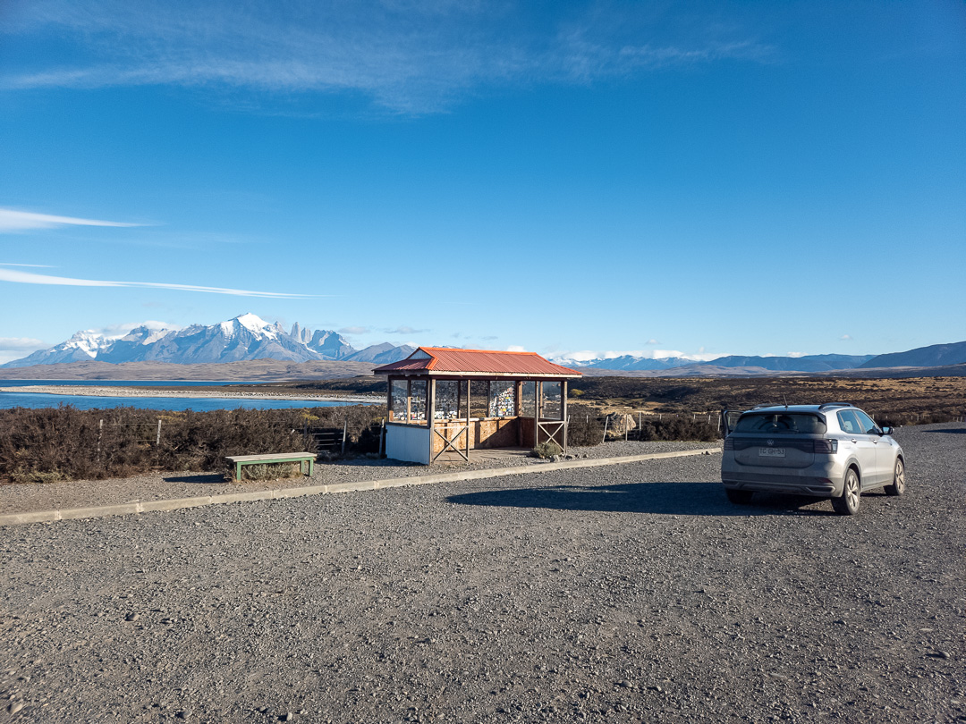 Carro em Torres del Paine